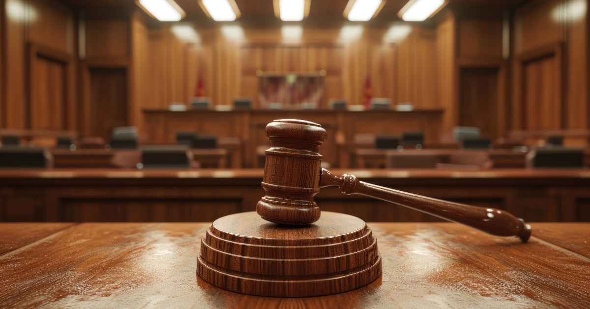 judges gavel placed prominently