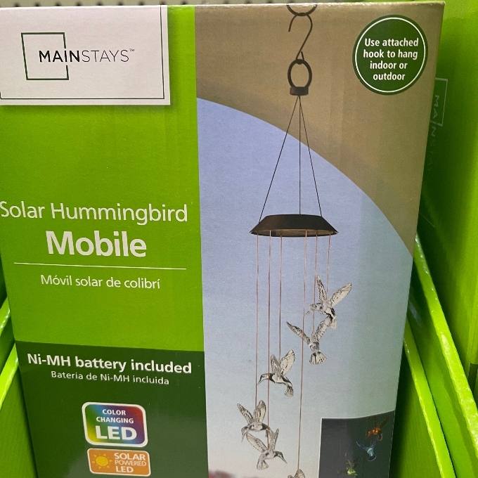 hummingbird wind chime