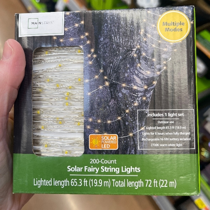 mainstays fairy lights 200 count
