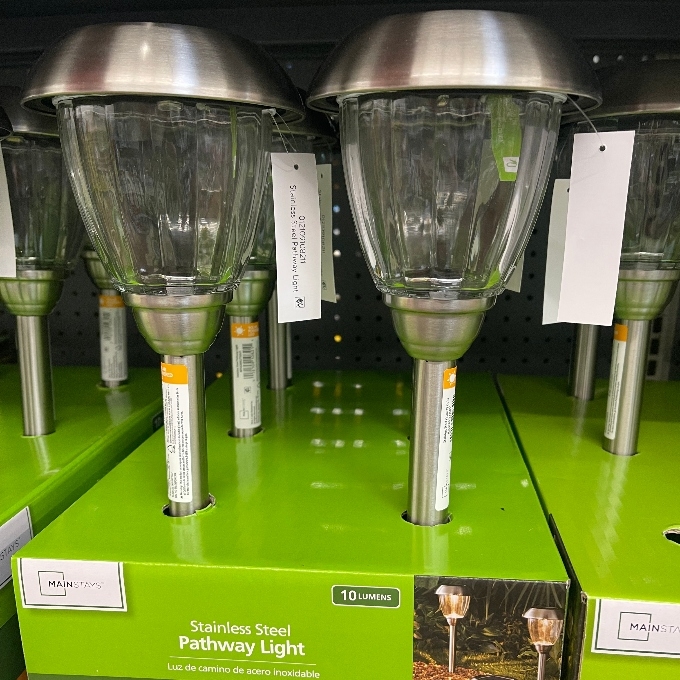 mainstays stainless steel pathway lights