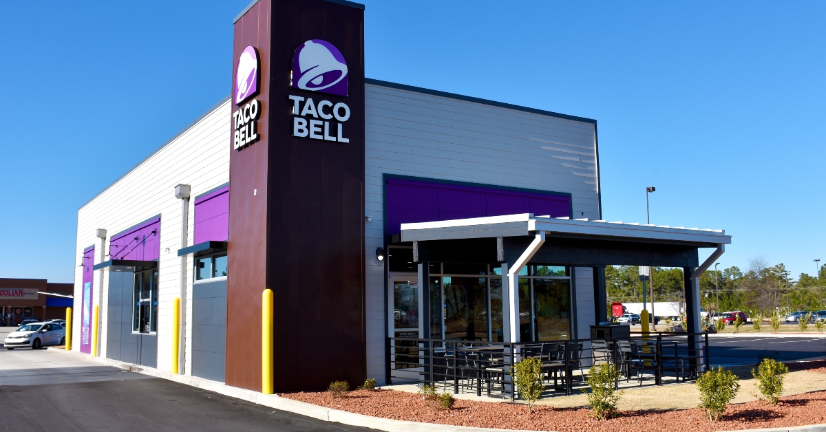 exterior of taco bell