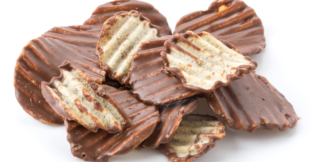 potato chip with chocolate
