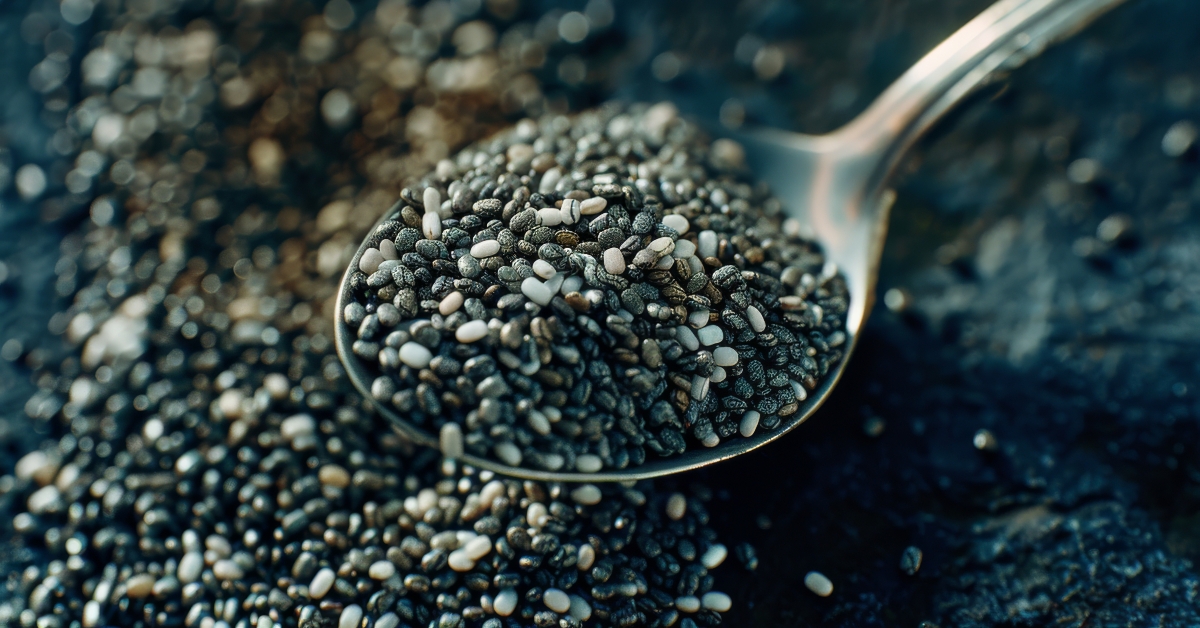 spoonfuls of chia seeds