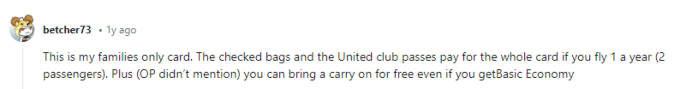 Reddit user's thoughts on United Explorer
