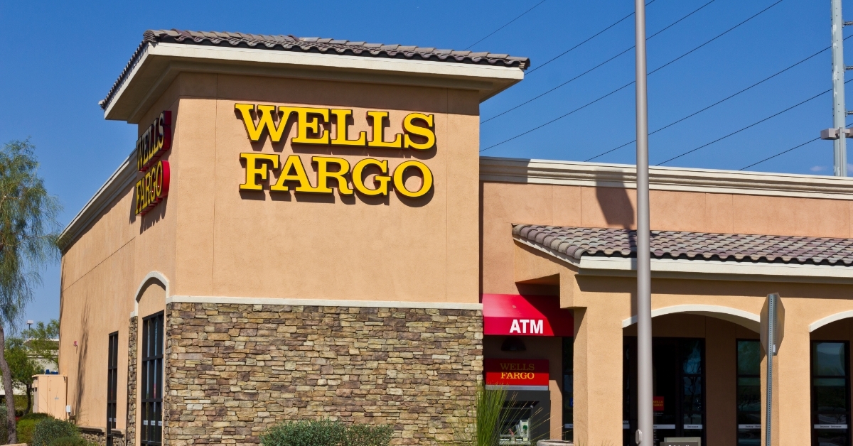 Wells Fargo Bank Branch during day