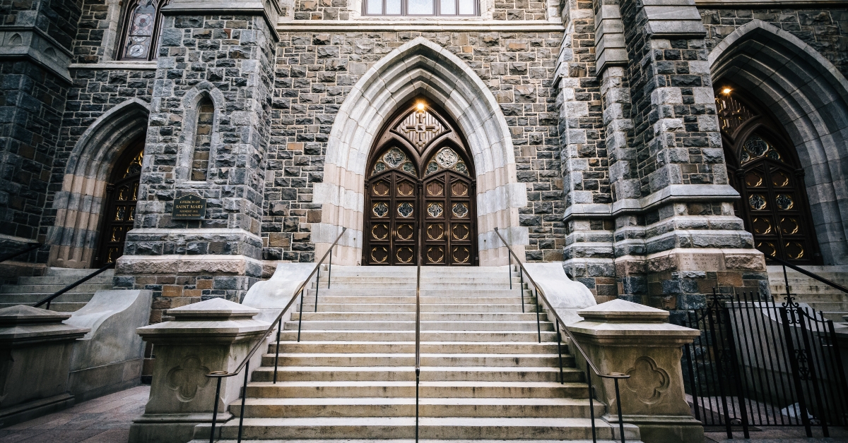 entrance to st. mary's church