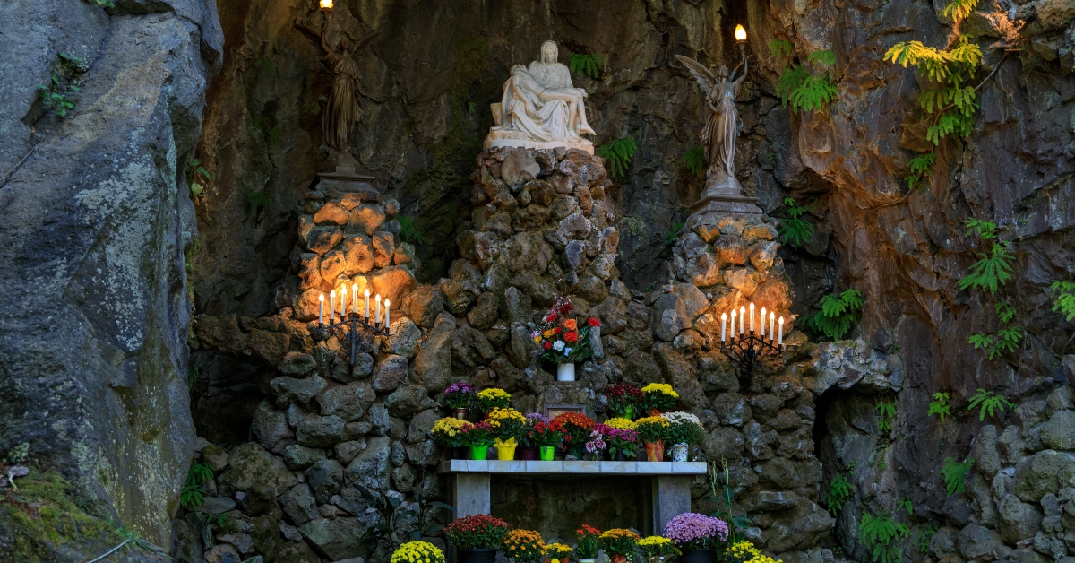 the grotto shrine and sanctuary