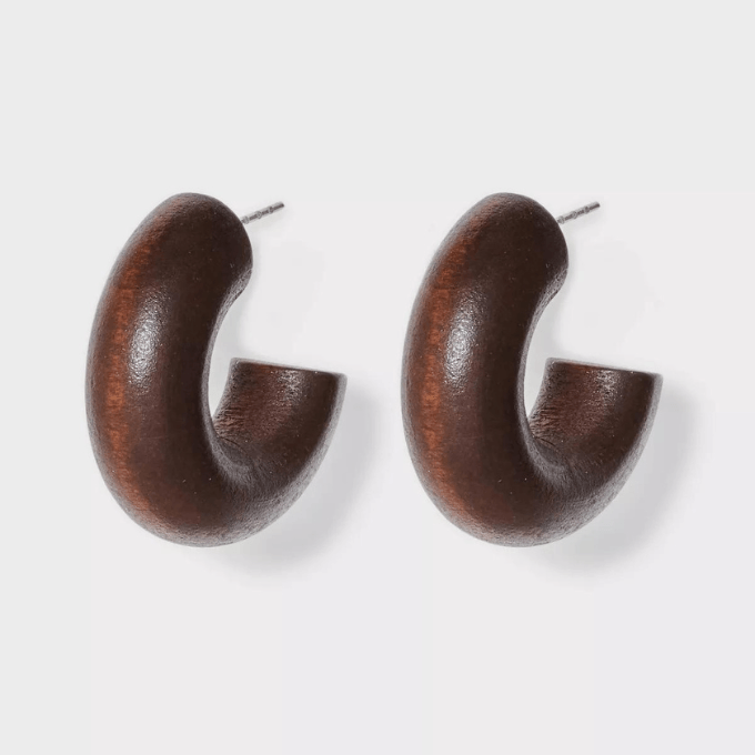 thick hoop earrings