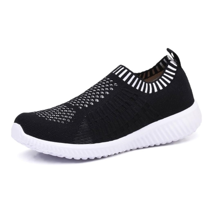 womens knitted walking shoes
