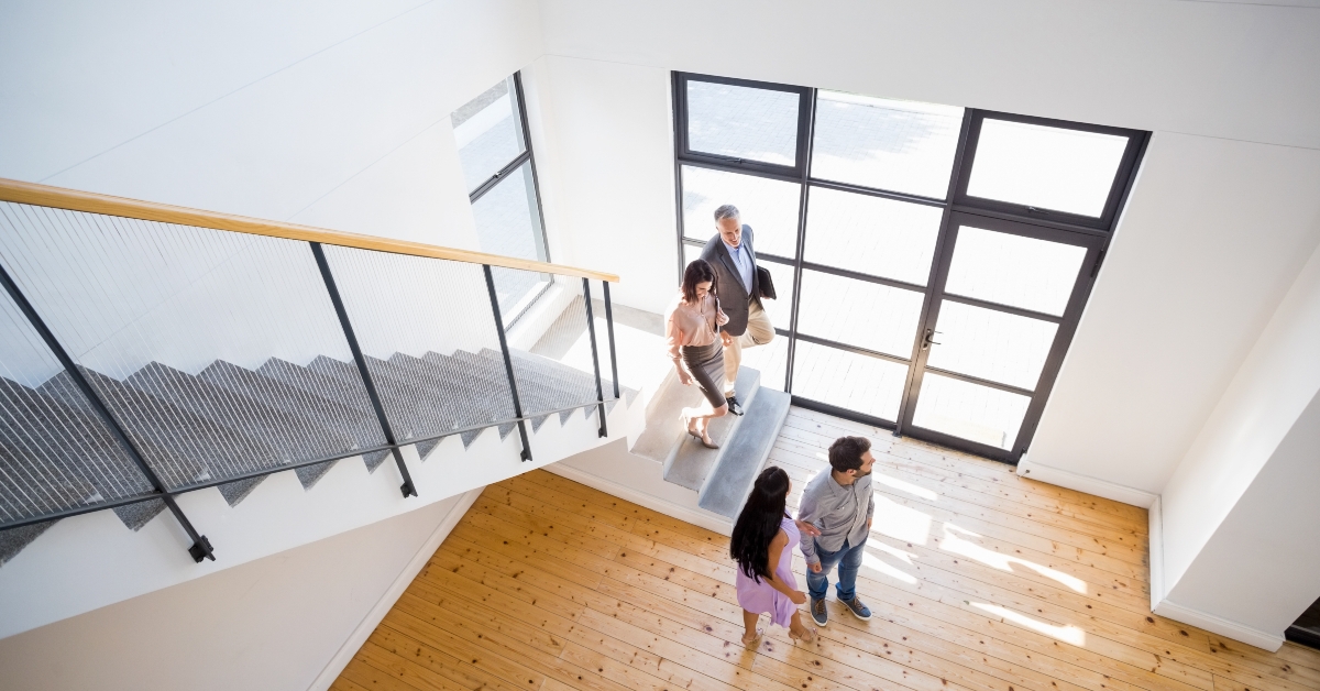 real estate agent showing