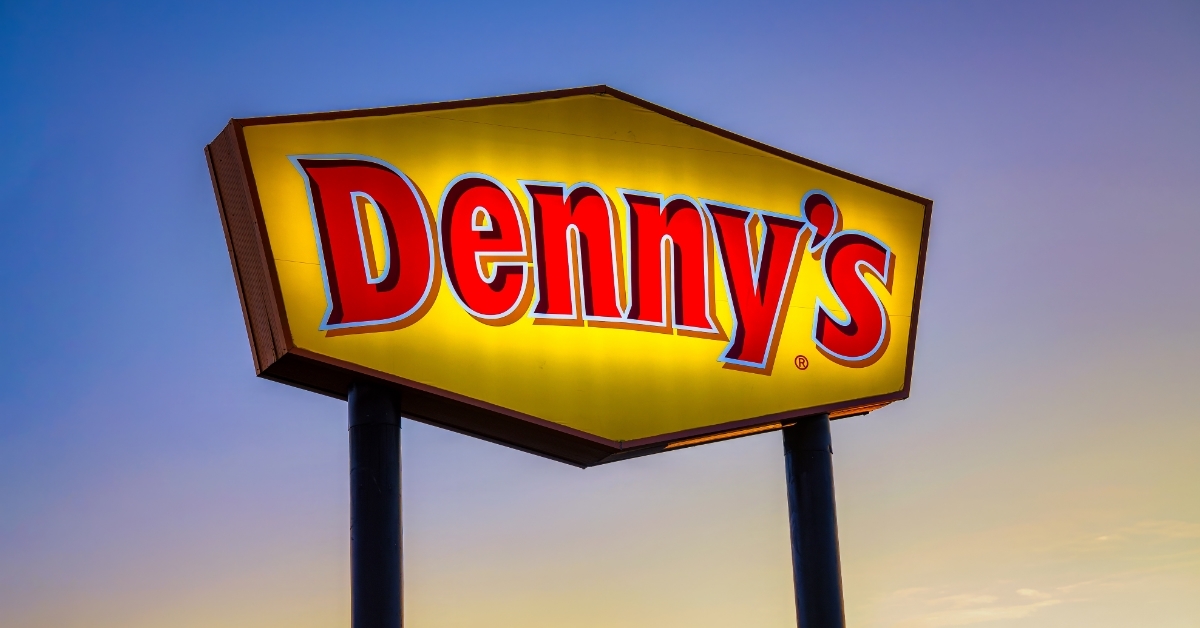 San Jose California Denny's restaurant sign