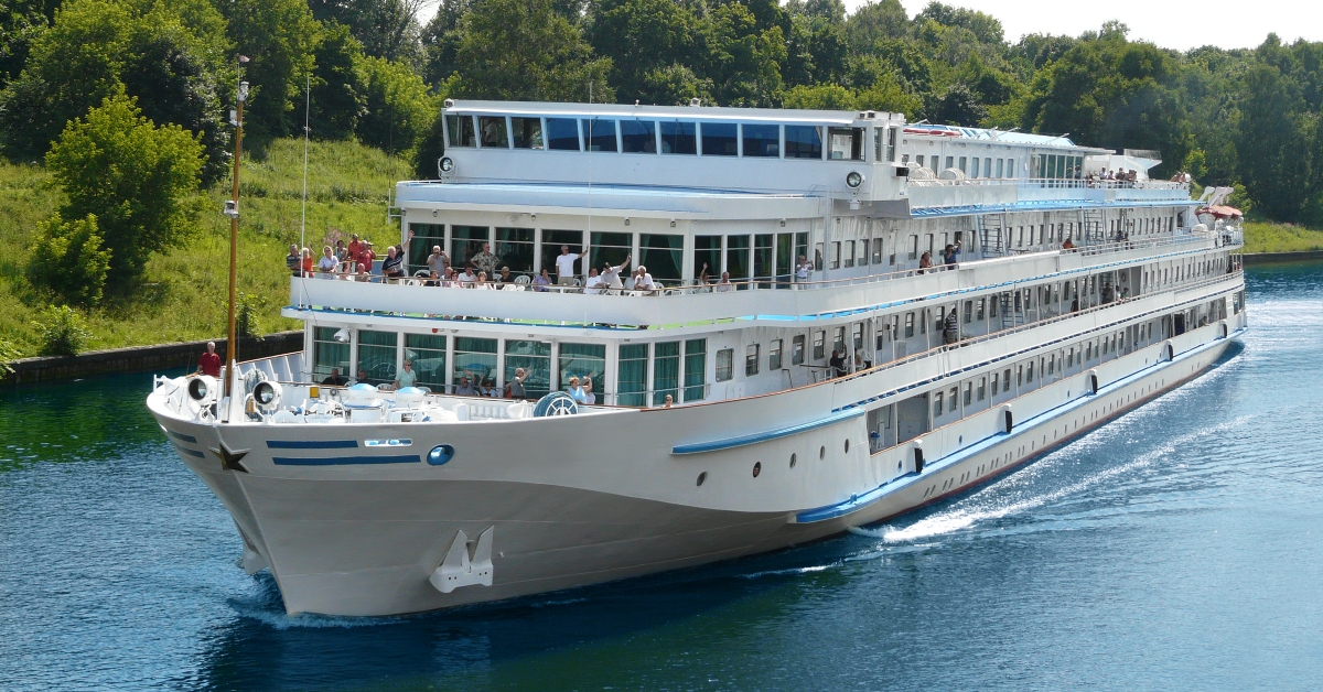 a ship with passengers