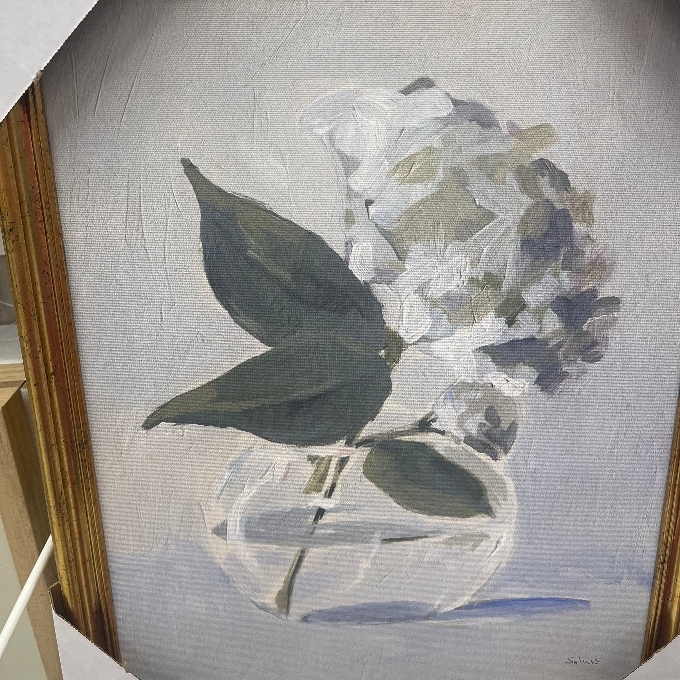 boquet framed floral painting