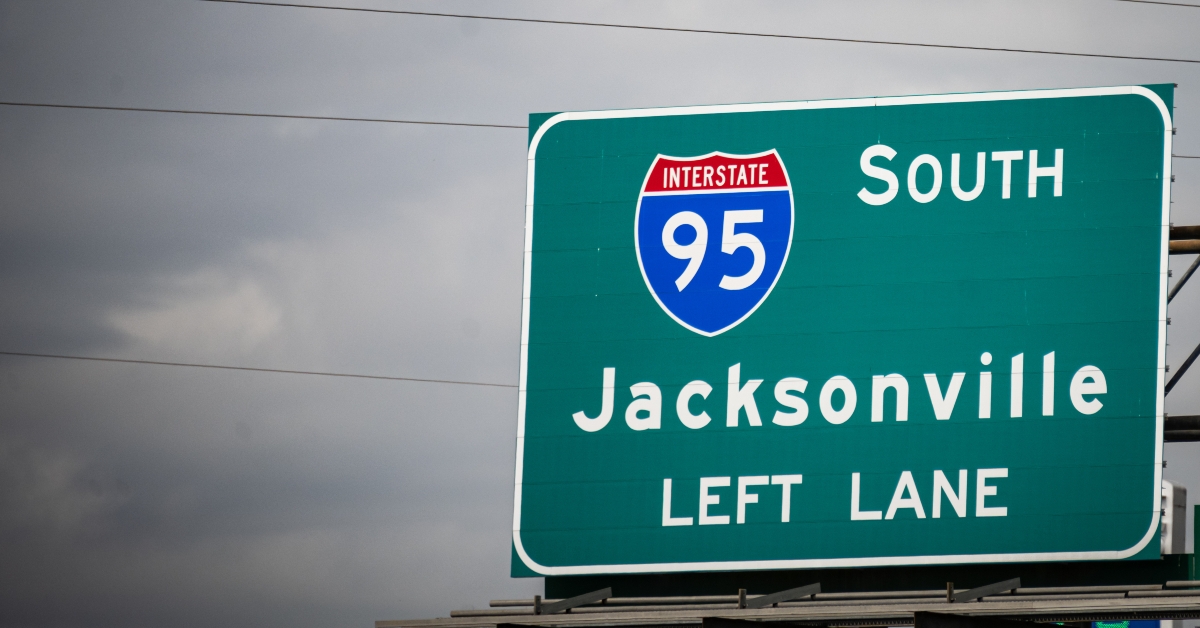 jacksonville florida highway sign