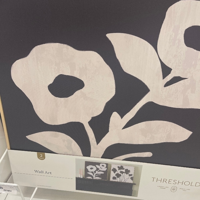 modern floral wall art