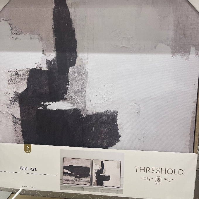 white abstract wall art