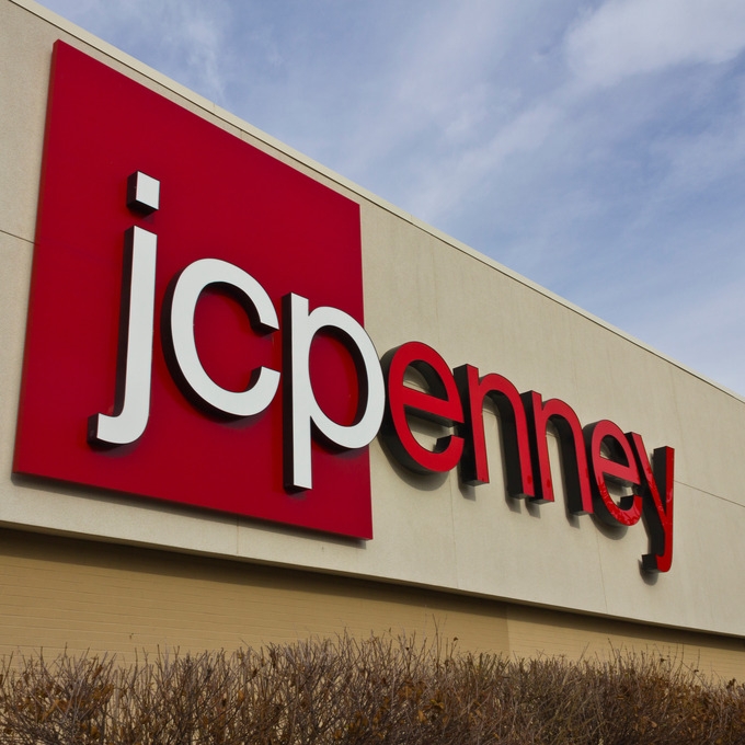 red jcpenney outside store