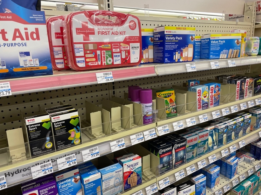 cvs bandaid aisle