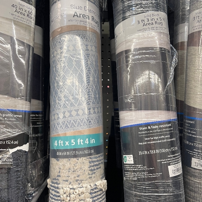 mainstays 4x6 blue diamond area rug 