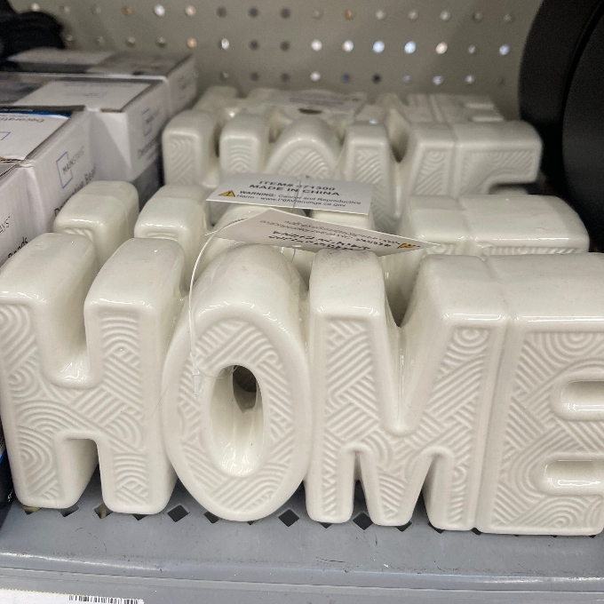 mainstays ceramic home sign