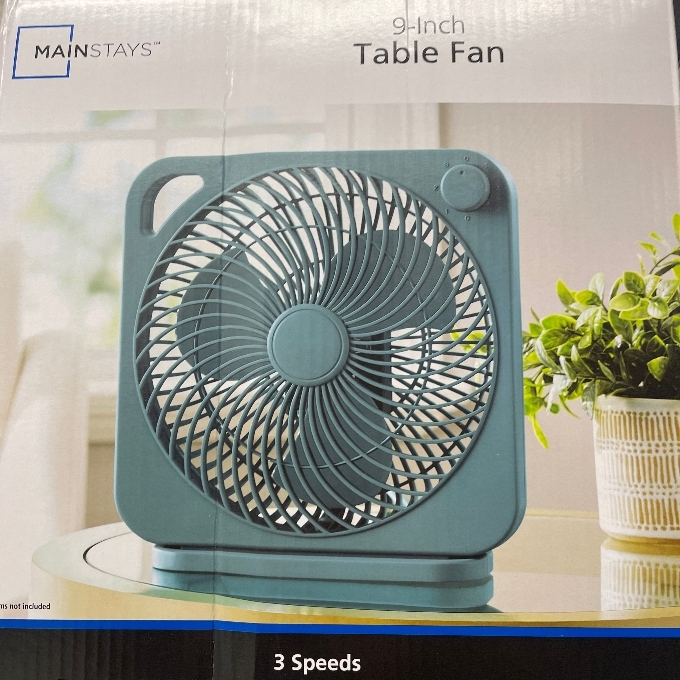 mainstays 9-inch table fan