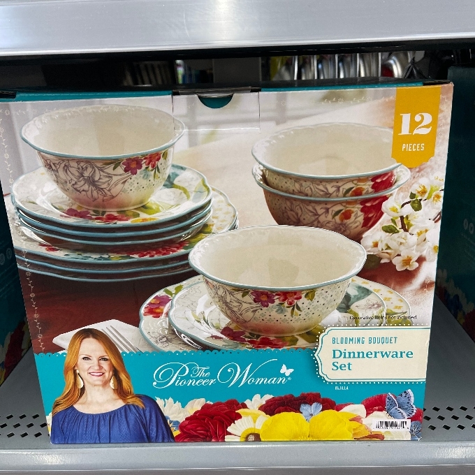 woman dinnerware set
