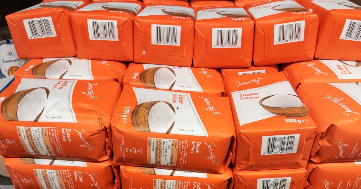 stacked flour bags