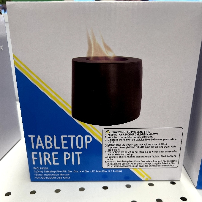 tabletop fire pit