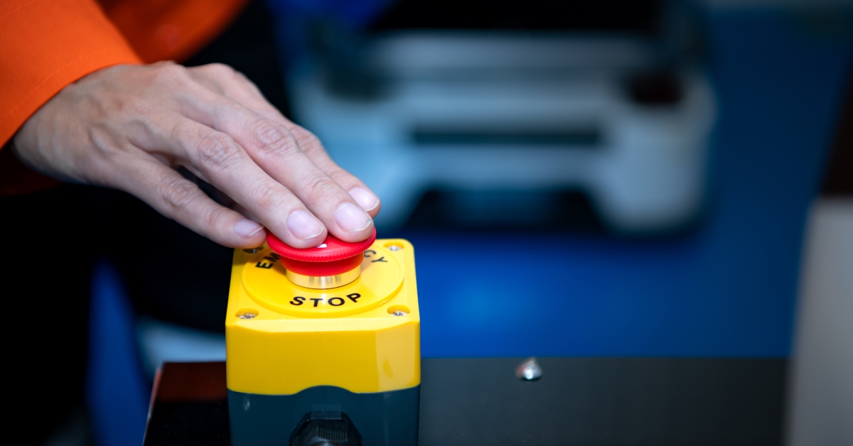 emergency stop button
