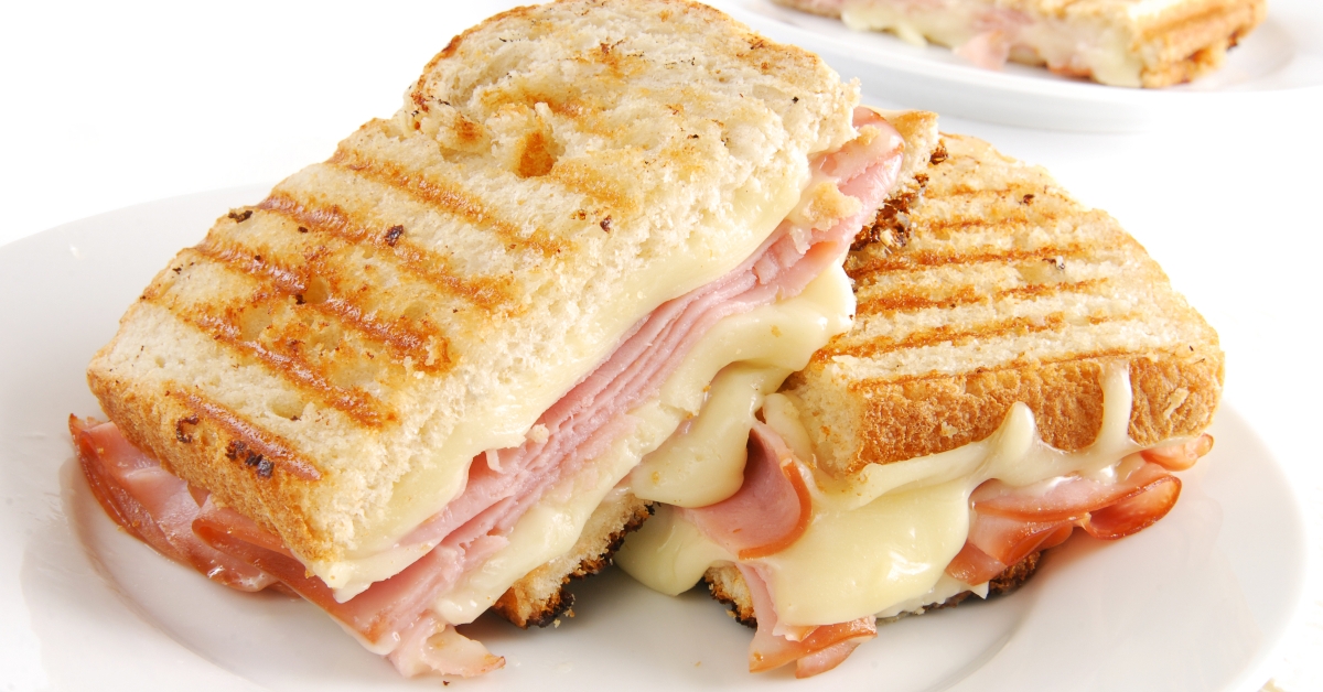 grilled ham and cheese sandwich