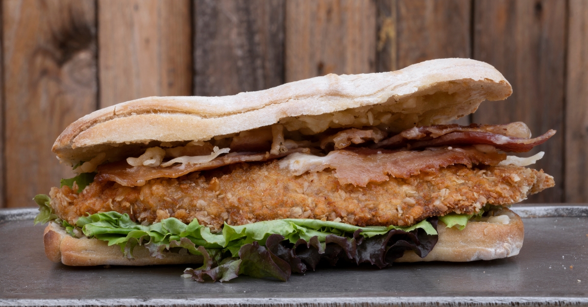 sandwich with chicken fried steak
