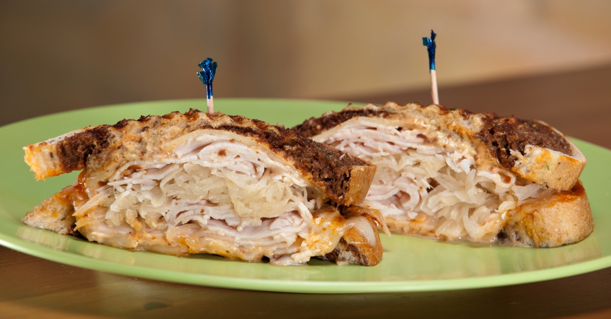 turkey reuben sandwich rye
