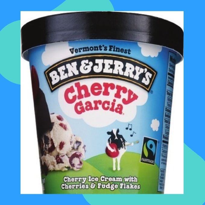 A pint of Ben & Jerry's Cherry Garcia ice cream