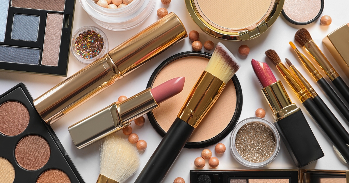 different luxury makeup products