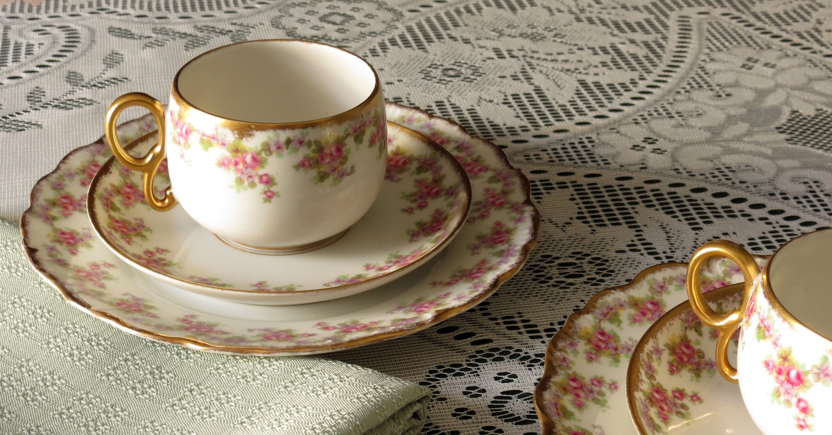 limoges cup saucer