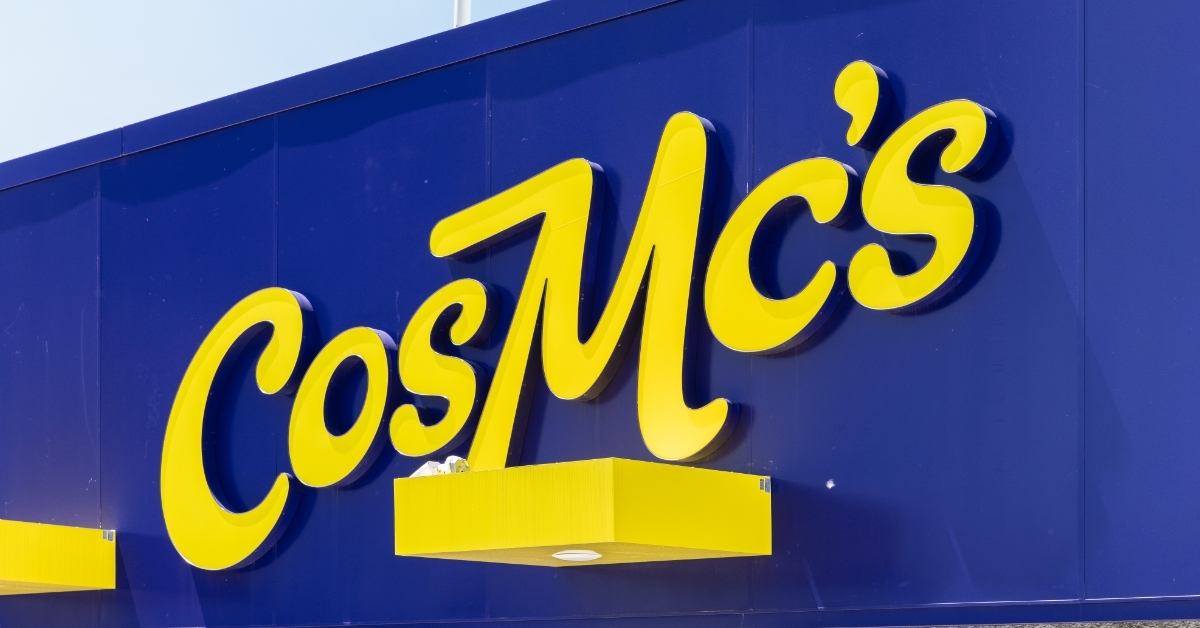 CosMc's sign outside restaurant building