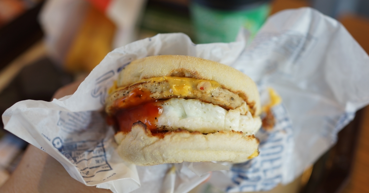 Egg McMuffin with McDonald Roast Coffee