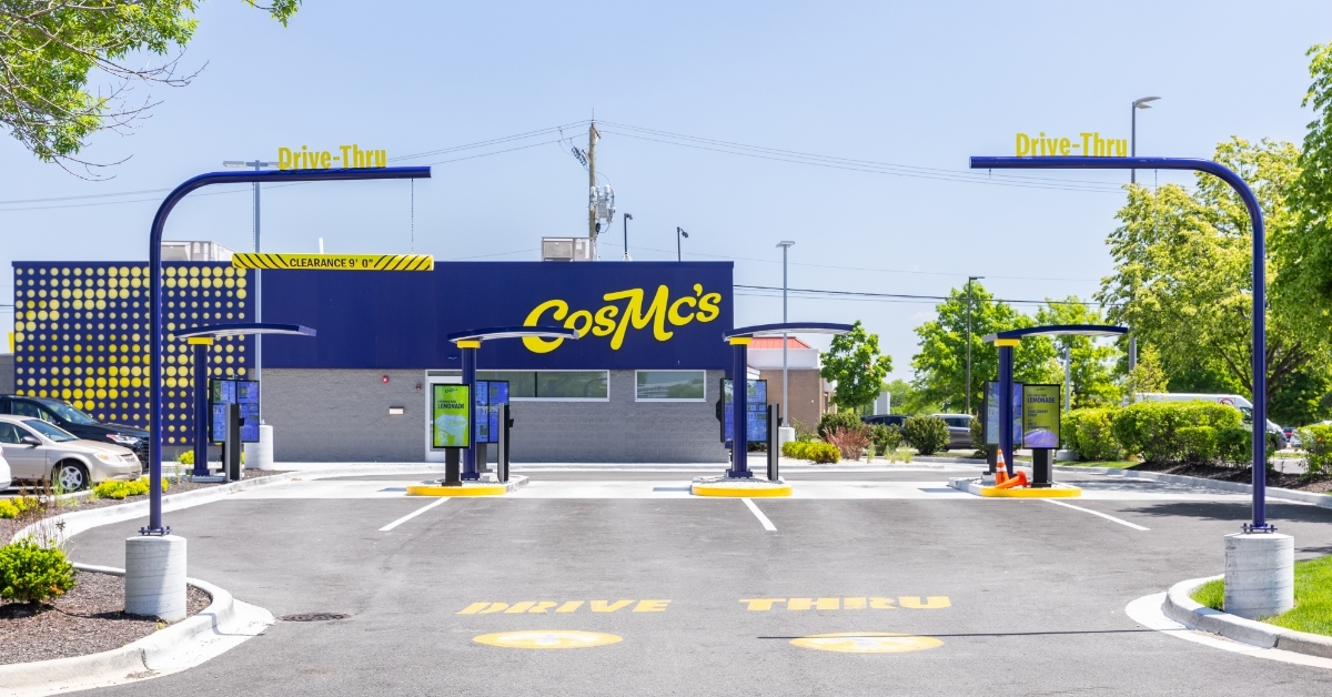 vacant CosMc's drive thru