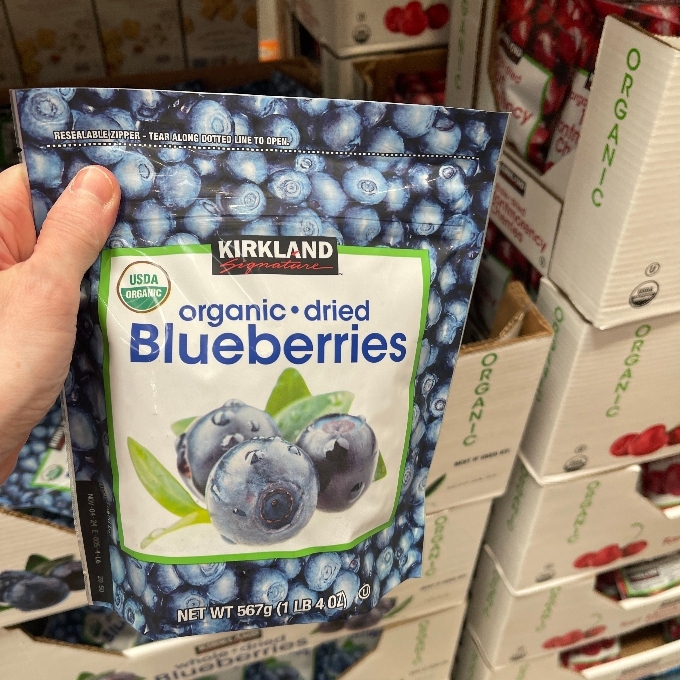 organic dried blueberries