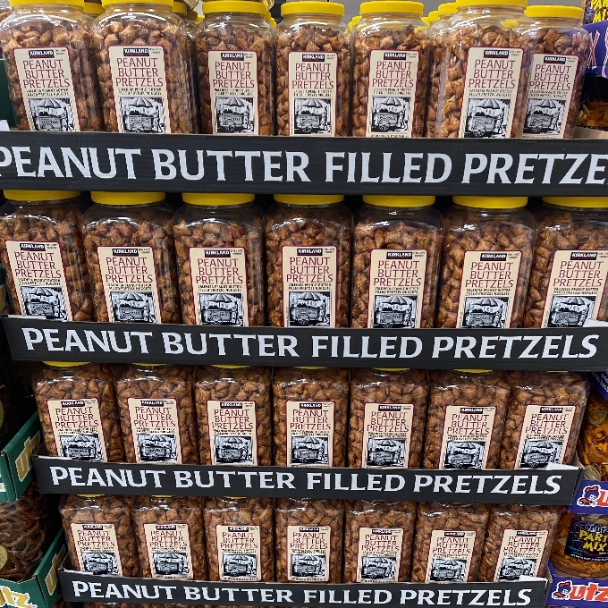 peanut butter filled pretzels