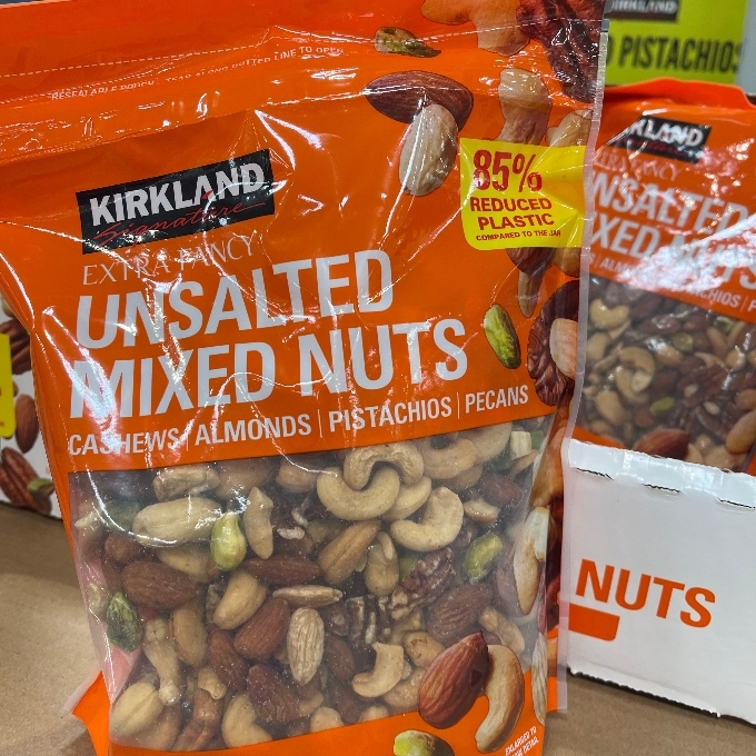 unsalted mixed nuts