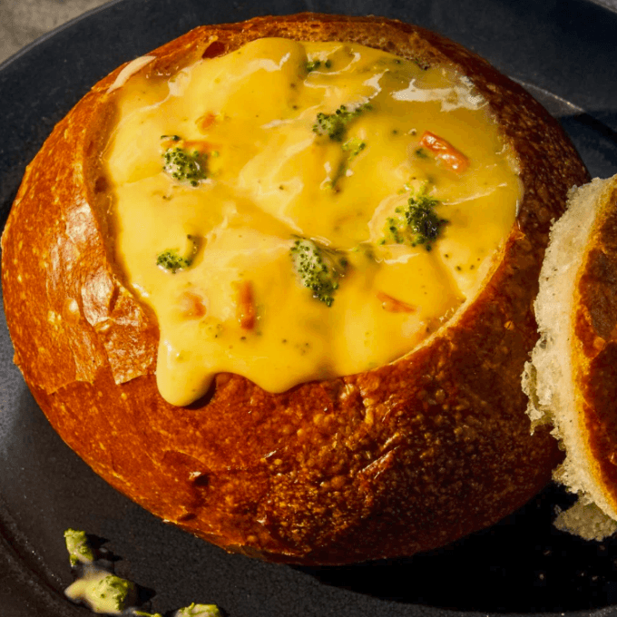bread bowl of soup