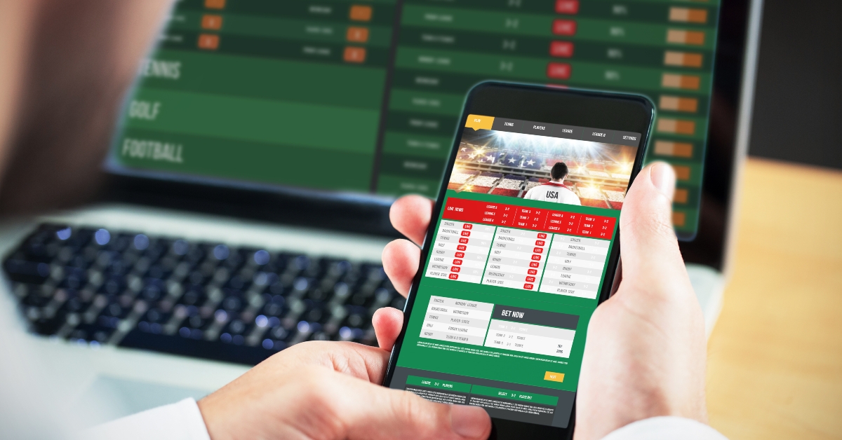 gambling app screen