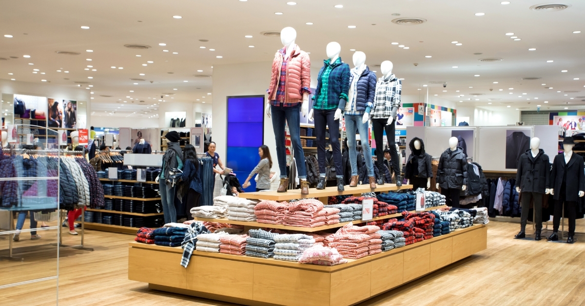 interior of modern shopping mall