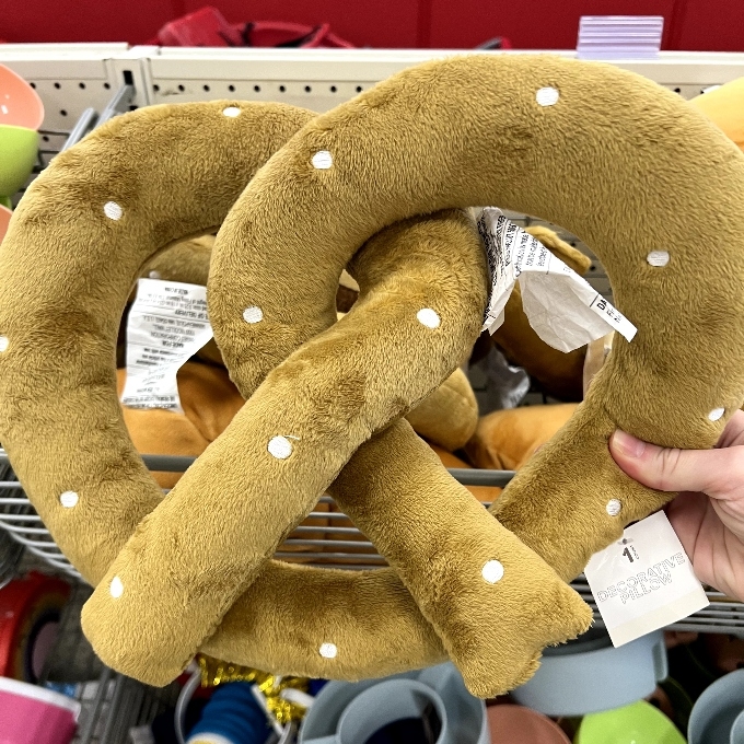 Bullseye’s Playground Decorative Pretzel Pillow