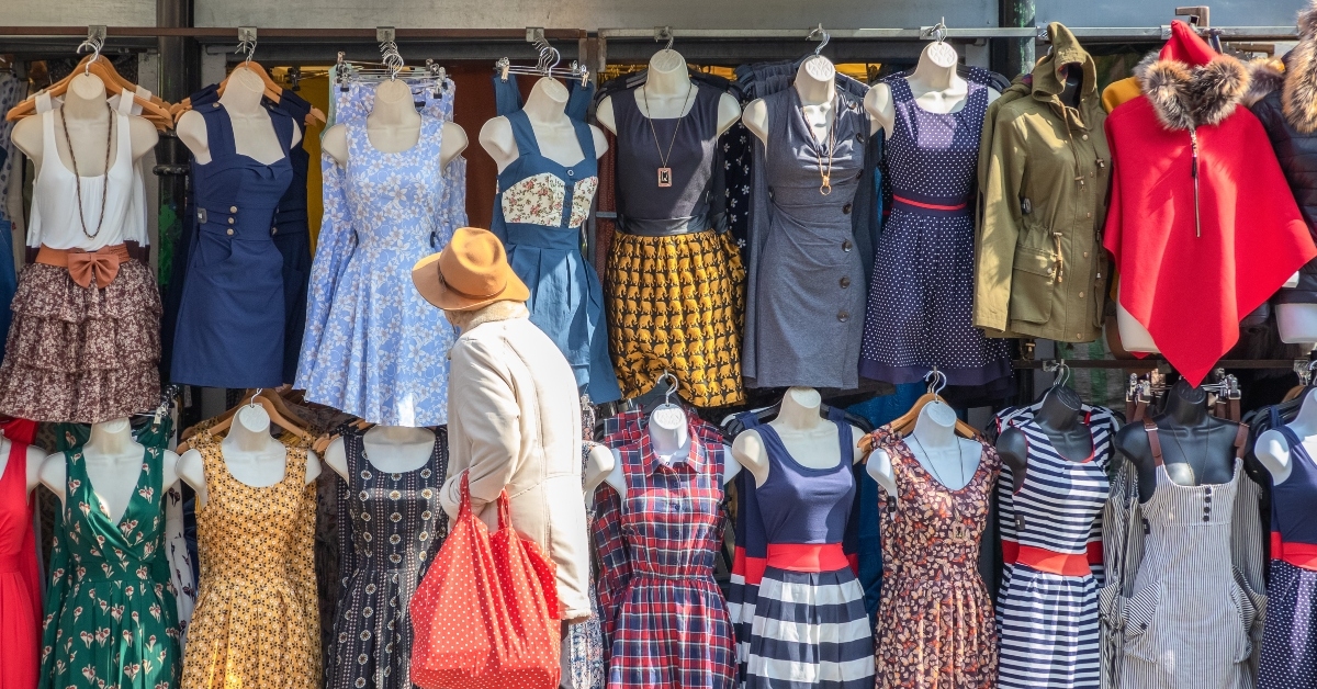 sundresses on display