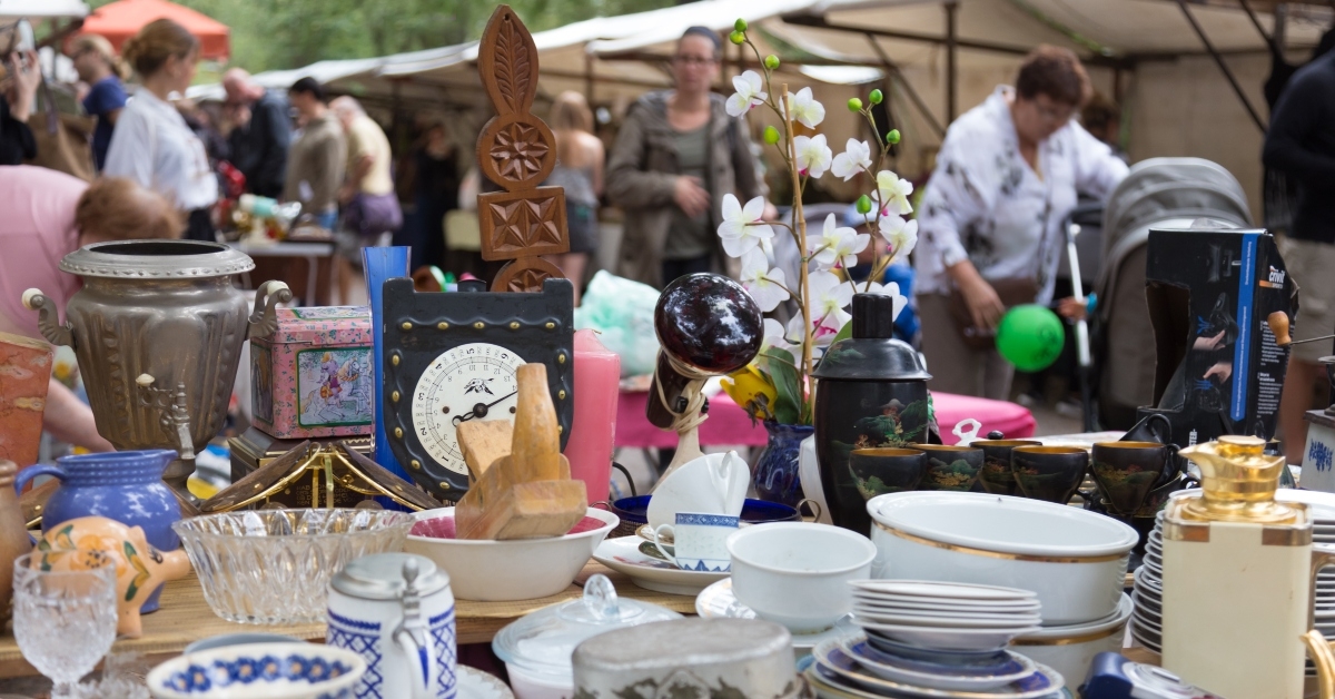 weekend flea market in Berlin