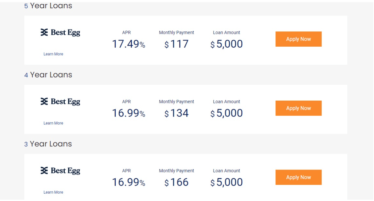AmOne Loan options.