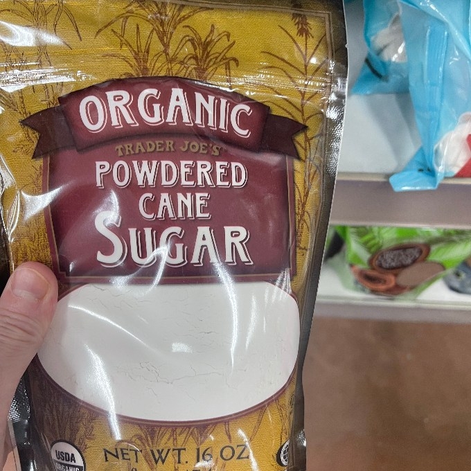 organic powdered cane sugar