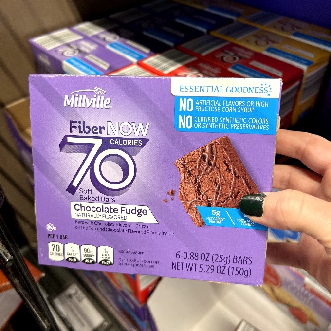 Millville Fiber Now Chocolate Fudge Bars